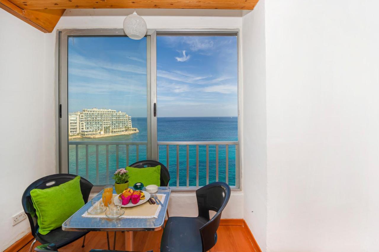 Spinola Bay Top Floor Seafront 3 Bedroom Apartment With Panoramic Sea Views - By Getawaysmalta Saint Julian's Exterior photo