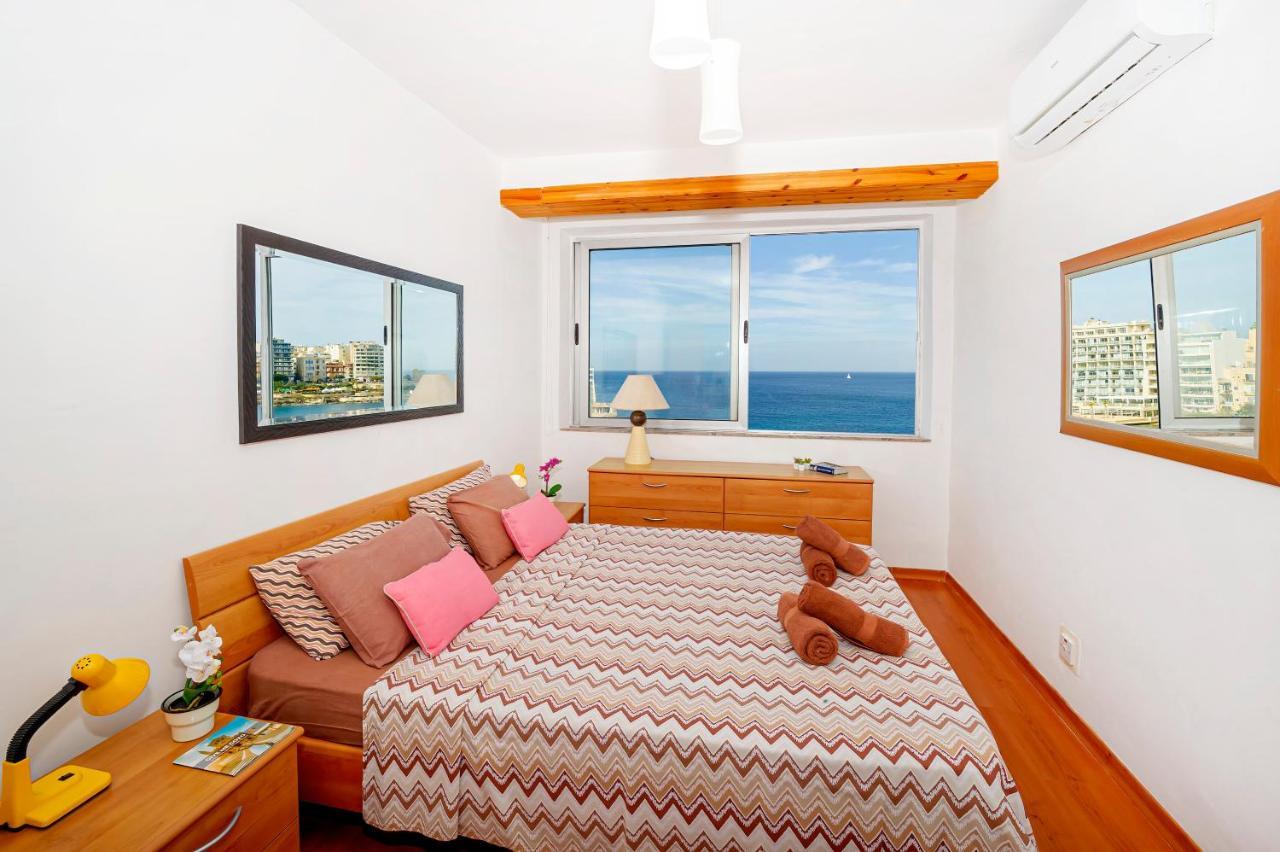 Spinola Bay Top Floor Seafront 3 Bedroom Apartment With Panoramic Sea Views - By Getawaysmalta Saint Julian's Exterior photo