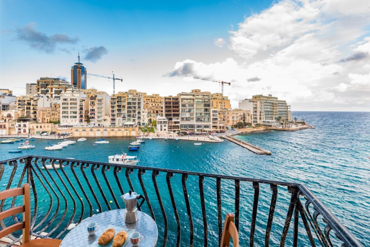 Spinola Bay Top Floor Seafront 3 Bedroom Apartment With Panoramic Sea Views - By Getawaysmalta Saint Julian's Exterior photo